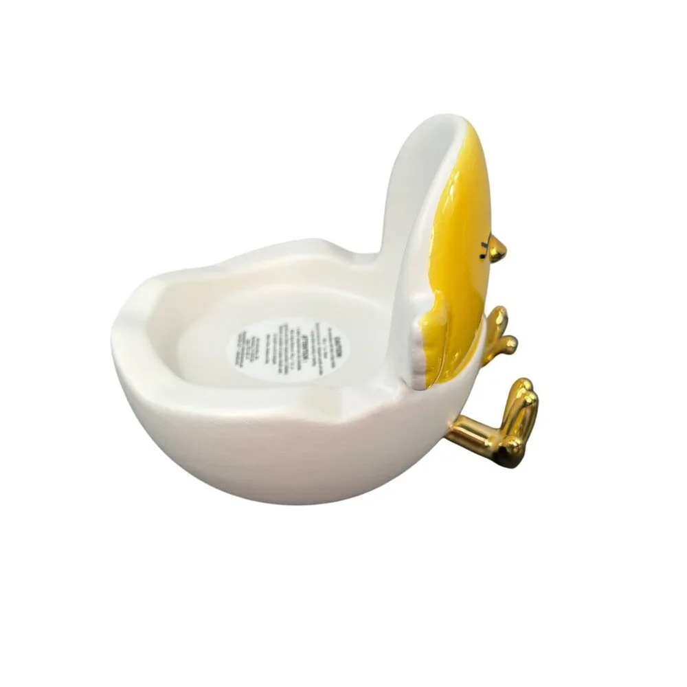 NEW Bath & Body Works Easter Chick Single Wick Candle Holder Yellow Gold White